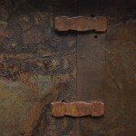 Physical Patina - Reflections (detail) - lamp/mirror by Marc Moss