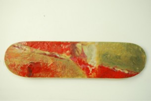 Love has so many layers. Some of them obscure each other as they overlap and intertwine. Love is translucent and transcendent. It is with this in mind that I present to you "Love is Real", a many-layered, many textured encaustic painting for my contribution to On Deck IV. Making this deck was a lot of fun, and it does not look anything like the initial sketches I had for it. I hope you enjoy it.